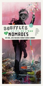 Affiche de Souffles Nomades 2012 (Graphisme : Célestin)